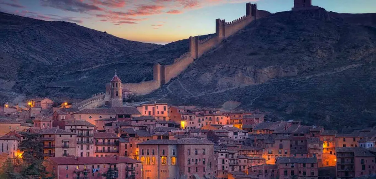Atardecer sobre Albarracín