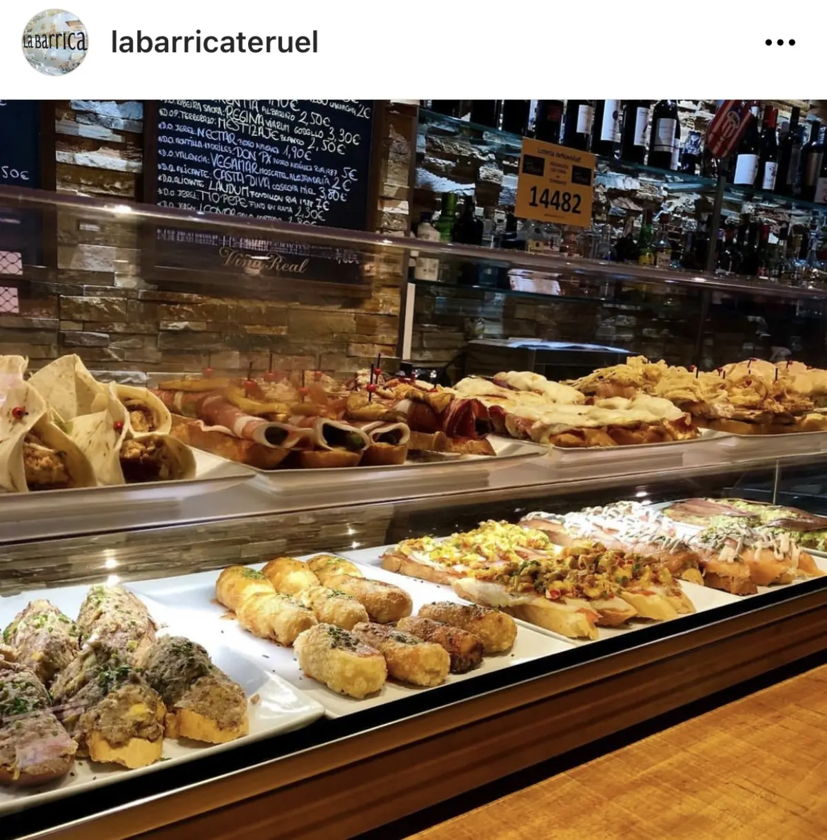 Bar de tapas en Teruel con producto local