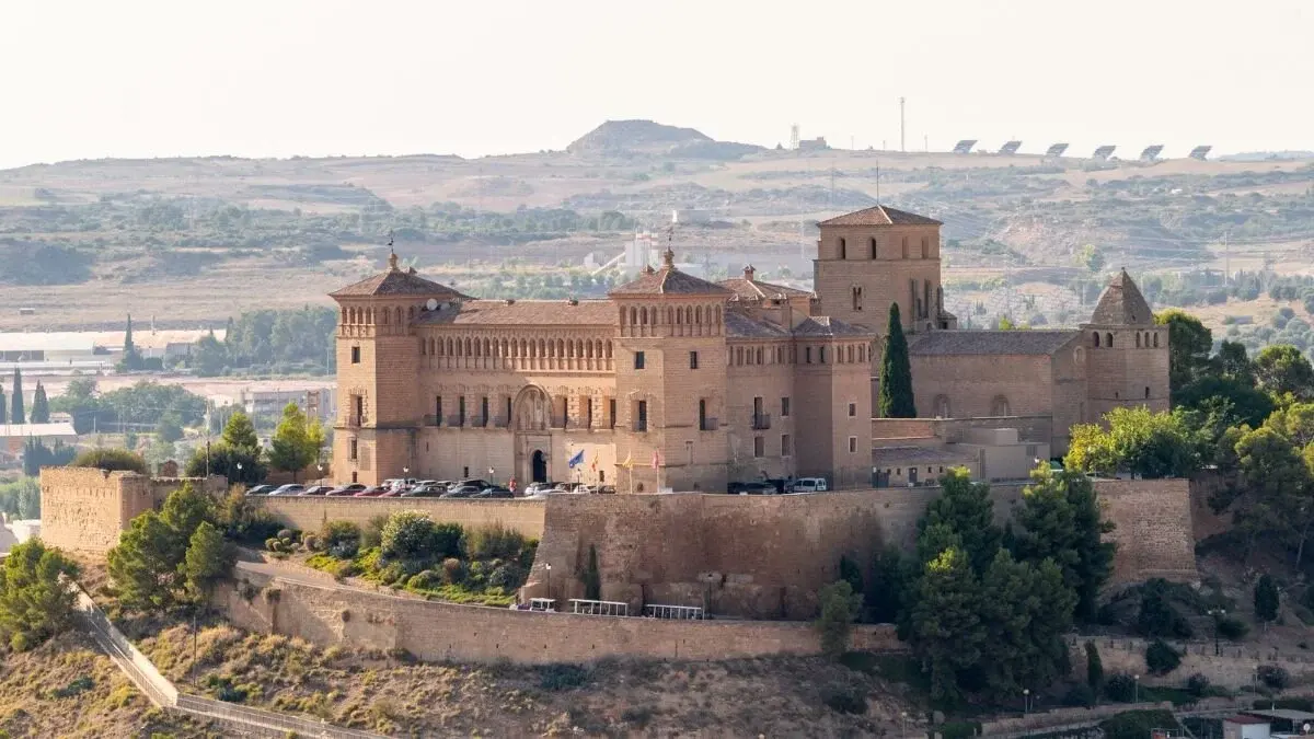 Comarca Bajo Aragón con el castillo de Alcañiz