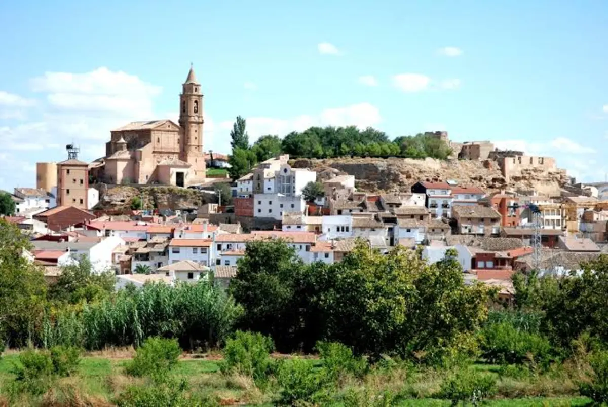 Vista exterior del pueblo de Híjar, Bajo Martín Teruel