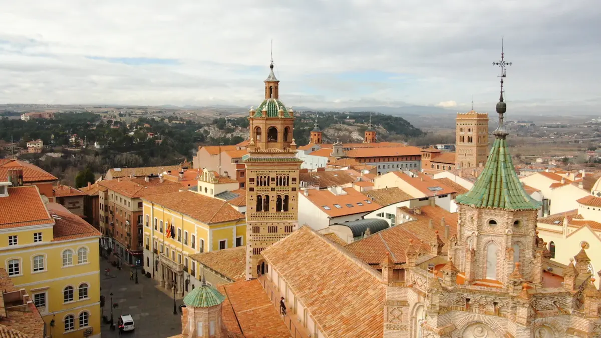 Vista de Teruel capital desde las comarcas